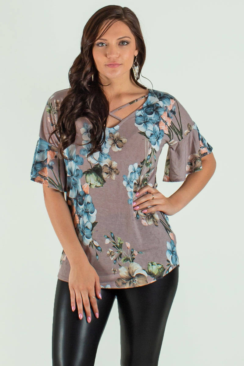Every Little Thing Floral Top (Black) *FINAL SALE*