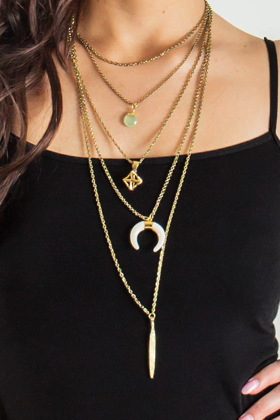 Orion Multi Layered Dagger Necklace (Gold) *FINAL SALE*