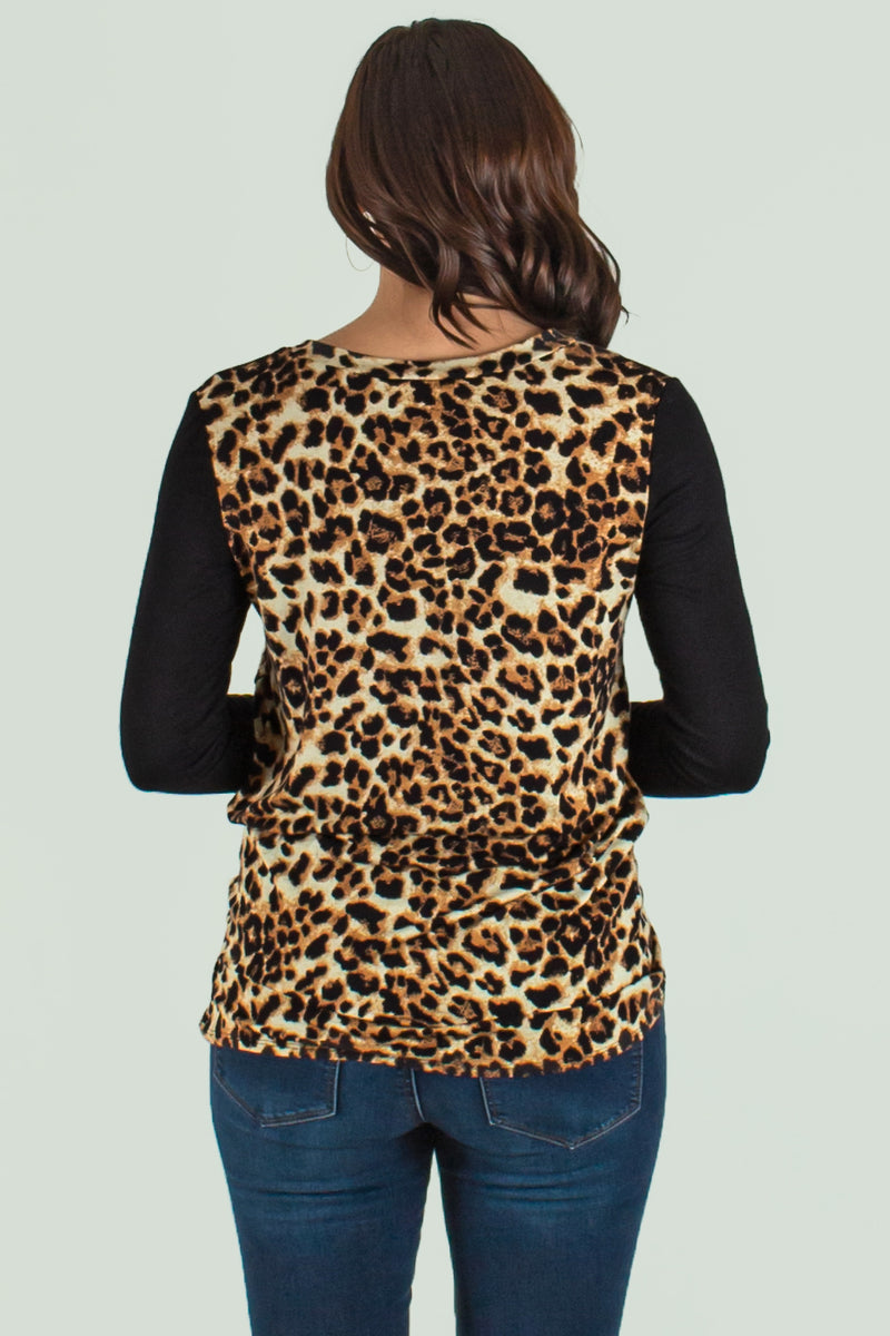 Trendy leopard print blouse, Trendy leopard print shirt, Womens tops